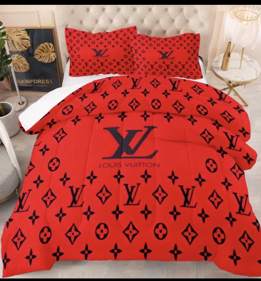 Luxury Designer Inspired Queen Bed Set - 3 pcs set